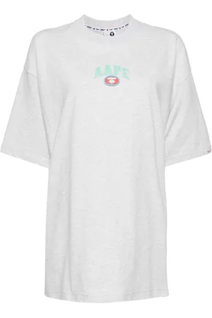 A Bathing Ape Playera con logo estampado