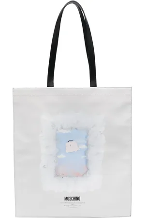 Moschino Bolsa de hombro con estampado Cloud with Handle and Padlock
