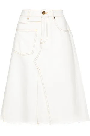 Tory Burch Falda de mezclilla Deconstructed