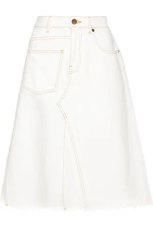 Tory Burch Falda de mezclilla Deconstructed