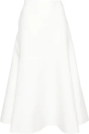 Jil Sander Falda midi con diseño asimétrico
