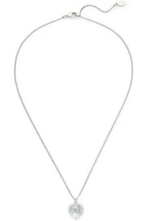 Jimmy Choo Collar con dije de corazón y cristal