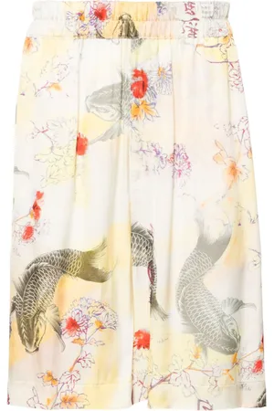 LANEUS Bermudas con estampado gráfico