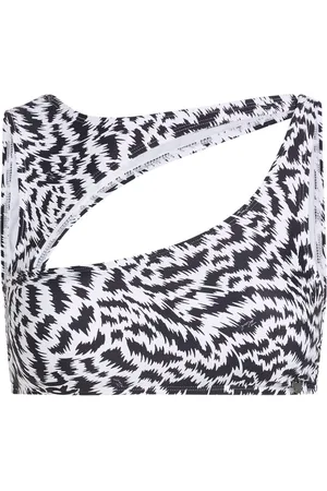 Karl Lagerfeld Top de bikini con animal print