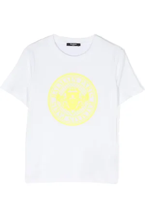 Balmain Playera con logo de goma