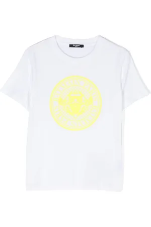 Balmain Playera con logo de goma