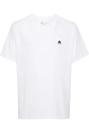 Moose Knuckles Playera con logo estampado