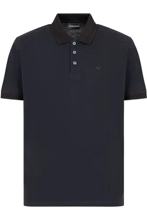 Emporio Armani Playera tipo polo con logo bordado