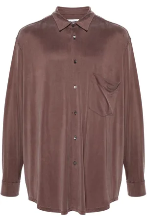 MAGLIANO Camisa de seda con detalle de correa trenzada