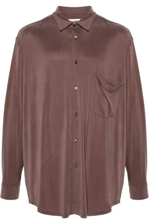 MAGLIANO Camisa de seda con detalle de correa trenzada