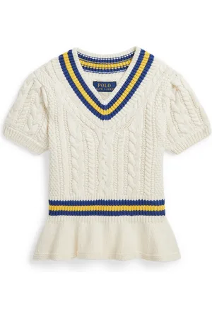 Ralph Lauren Top tejido con detalle de rayas