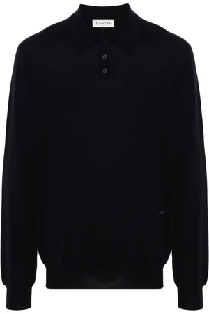 Lanvin Playera tipo polo con logo bordado