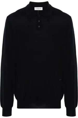 Lanvin Playera tipo polo con logo bordado