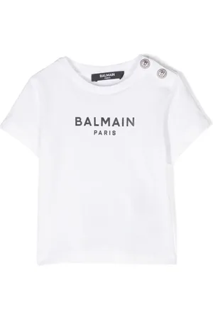 Balmain Playera con logo estampado