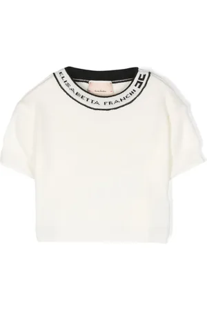 Elisabetta Franchi Playera con logo en el cuello