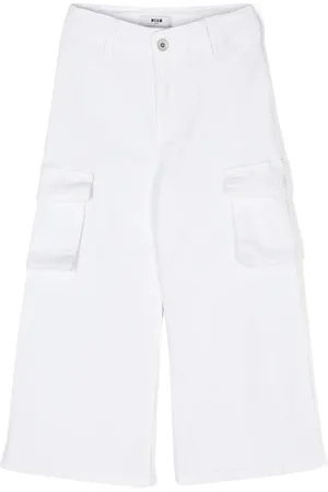 Msgm Pantalones de sarga stretch