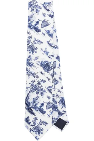 Fursac Corbata con estampado de ilustración