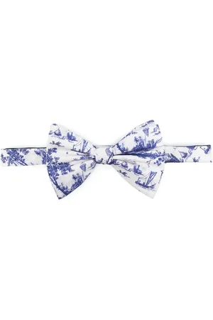 Fursac Corbata de moño con estampado de ilustración
