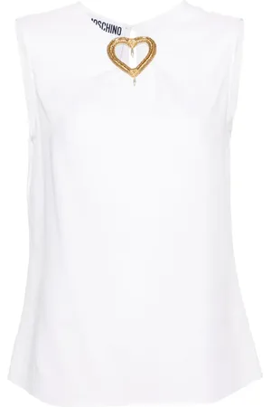 Moschino Blusa sin mangas con detalle de aberturas