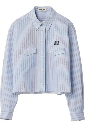 Miu Miu Camisa con rayas estampadas