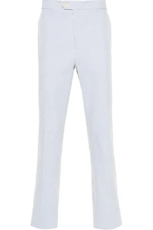 Fursac Pantalones rectos con rayas estampadas