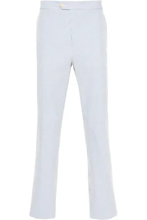 Fursac Pantalones rectos con rayas estampadas