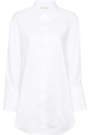 Twin-Set Camisa con puños removibles y parche del logo