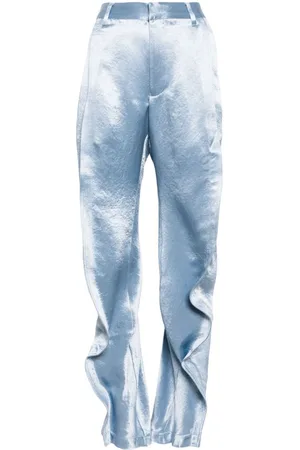 Y / PROJECT Pantalones de satén con volantes