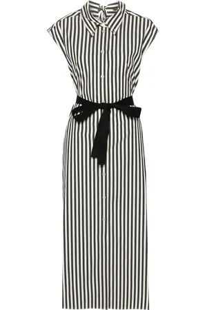 Twin-Set Vestido midi con rayas estampadas