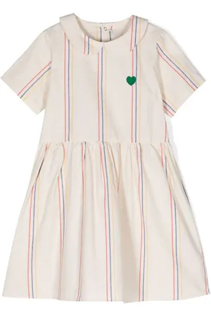 Mini Rodini Vestido con cuello Peter Pan