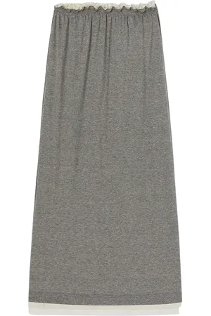 Jil Sander Falda midi a capas