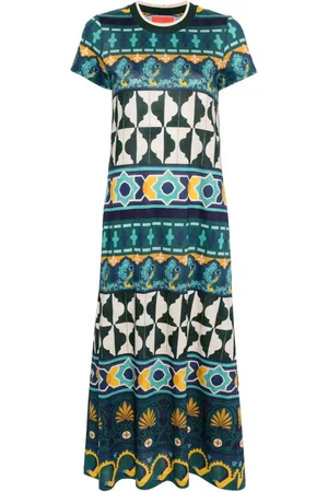 La DoubleJ Vestido con motivo geométrico