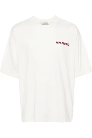 A PAPER KID Playera con logo estampado