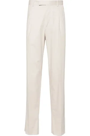 Ermenegildo Zegna Pantalones chinos de popelina con tiro medio