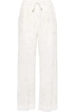 P.A.R.O.S.H. Pantalones con detalles de mostacillas