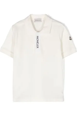 Moncler Playera tipo polo con aplique del logo