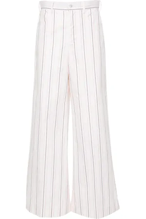 Marni Pantalones anchos con motivo de rayas