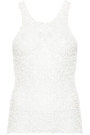 Maison Margiela Top abierto con diseño transparente