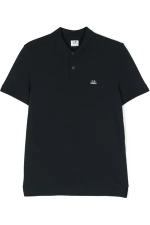 C.P. Company Playera tipo polo con aplique del logo