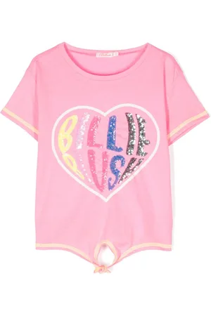 Billieblush Playera con logo de lentejuelas