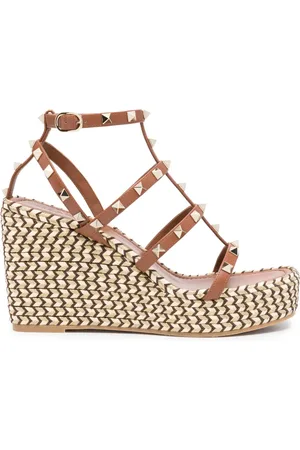 VALENTINO GARAVANI Alpargatas Rockstud con cuña de 100mm