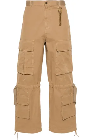 DARKPARK Pantalones rectos con efecto envejecido