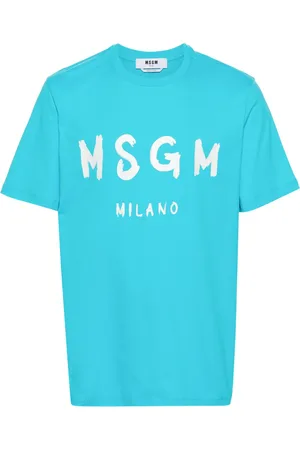 Msgm Playera con logo estampado