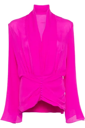 Costarellos Blusa de seda con botones