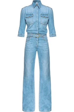 Pinko Jumpsuit de mezclilla con mangas tres cuartos