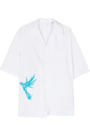 Lanvin Camisa con estampado de rayas diplomáticas