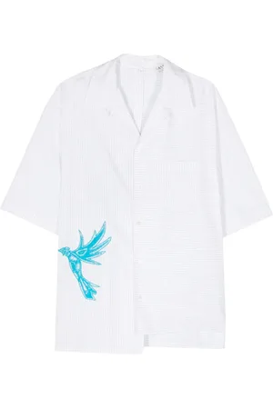 Lanvin Camisa con estampado de rayas diplomáticas