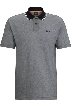 HUGO BOSS Playera tipo polo con logo estampado