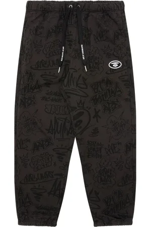 A Bathing Ape Pants con estampado de grafiti