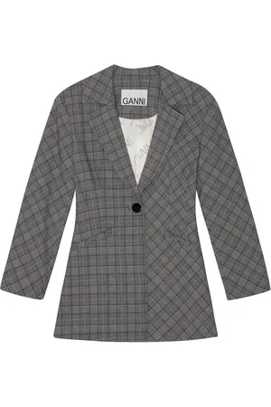 Ganni Blazer Check Mix